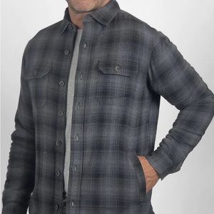 Tailor Vintage flannel Sherpa lined Shirt Jacket -NWT